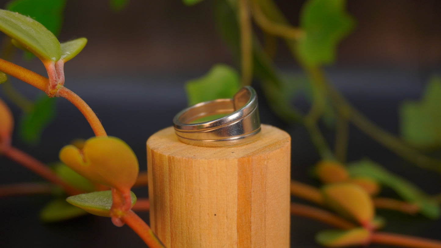 Bague recyclée #13 (taille: 7.5)