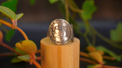 Bague recyclée #17 (taille: 7.5)