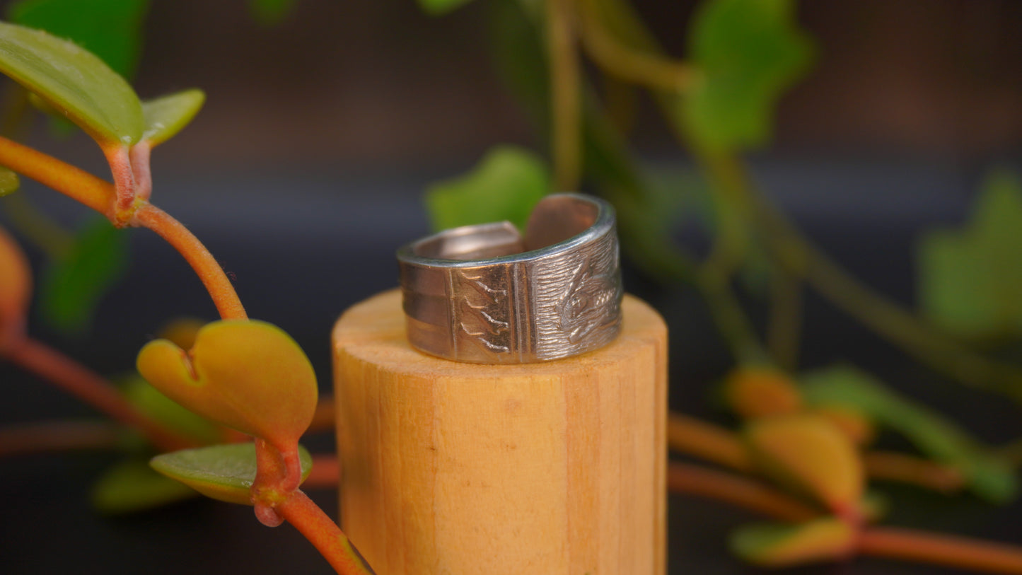 Bague recyclée #33 (taille: 7.5)