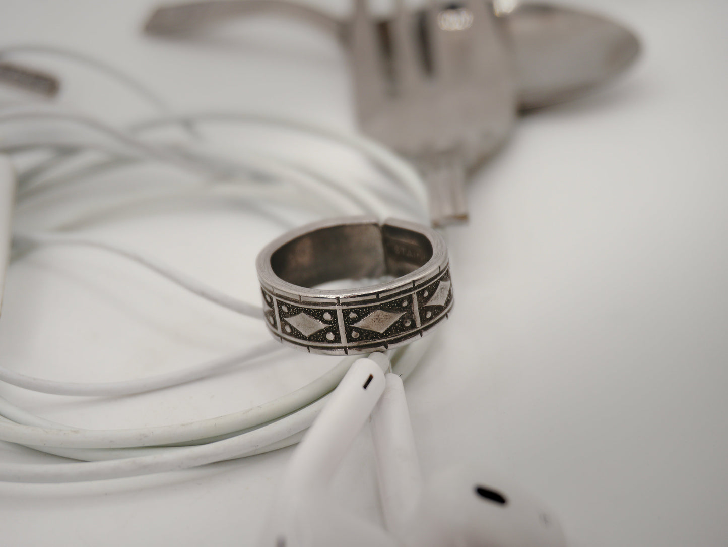 Bague recyclée (taille: 8.5)